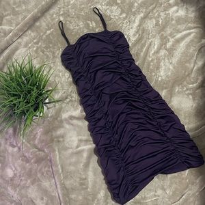 Dark purple dress